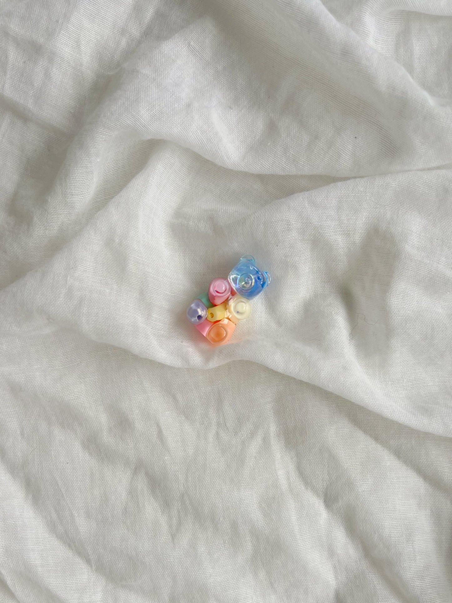 Textured pastel mini gummy bear