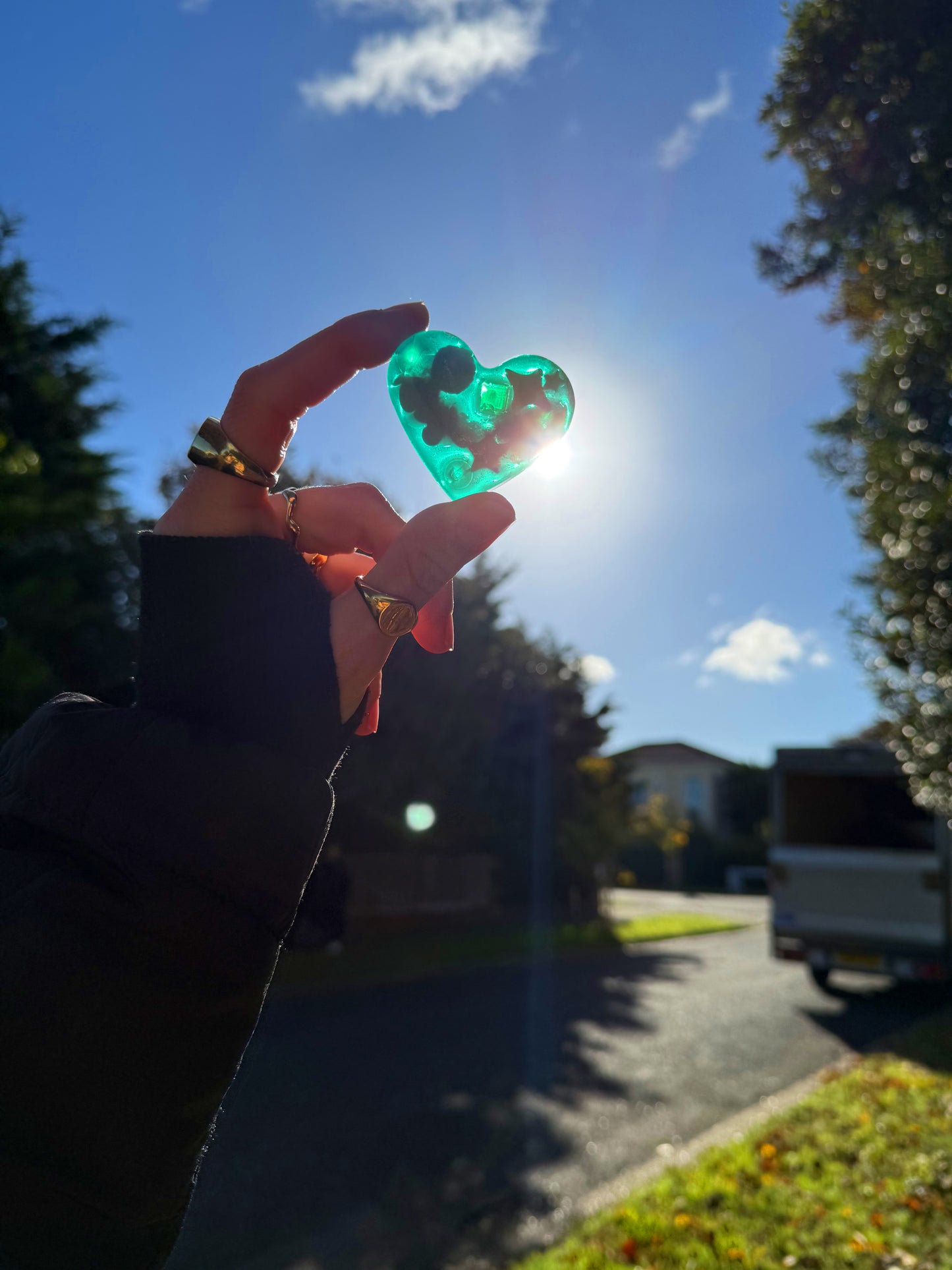 Chunky heart: green witch 166