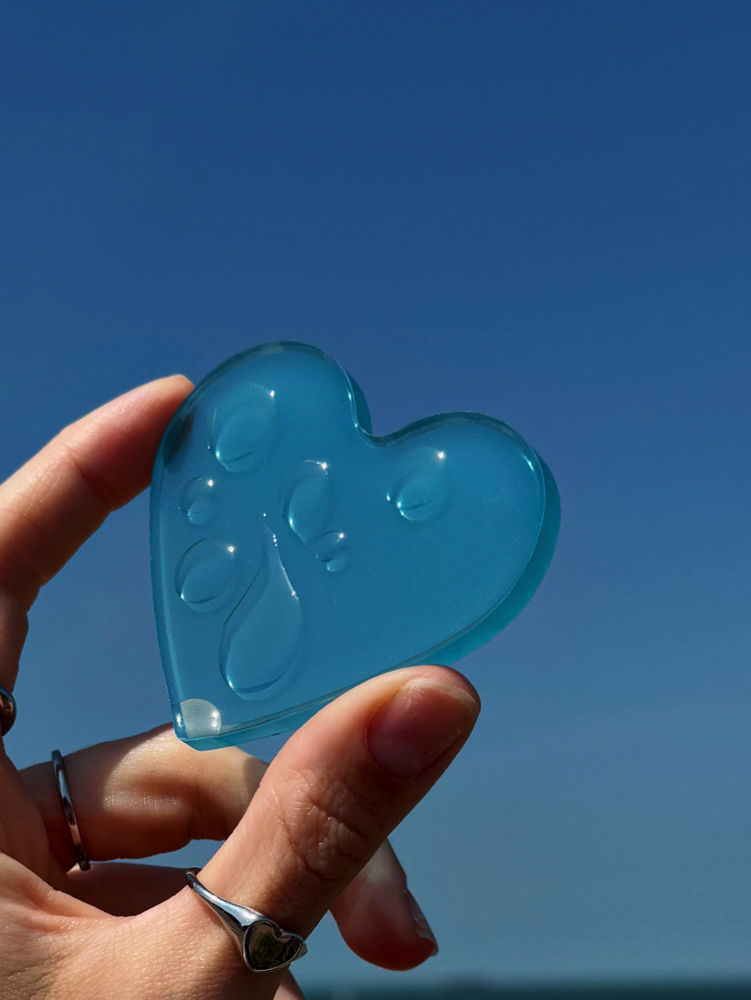Water drop palm heart
