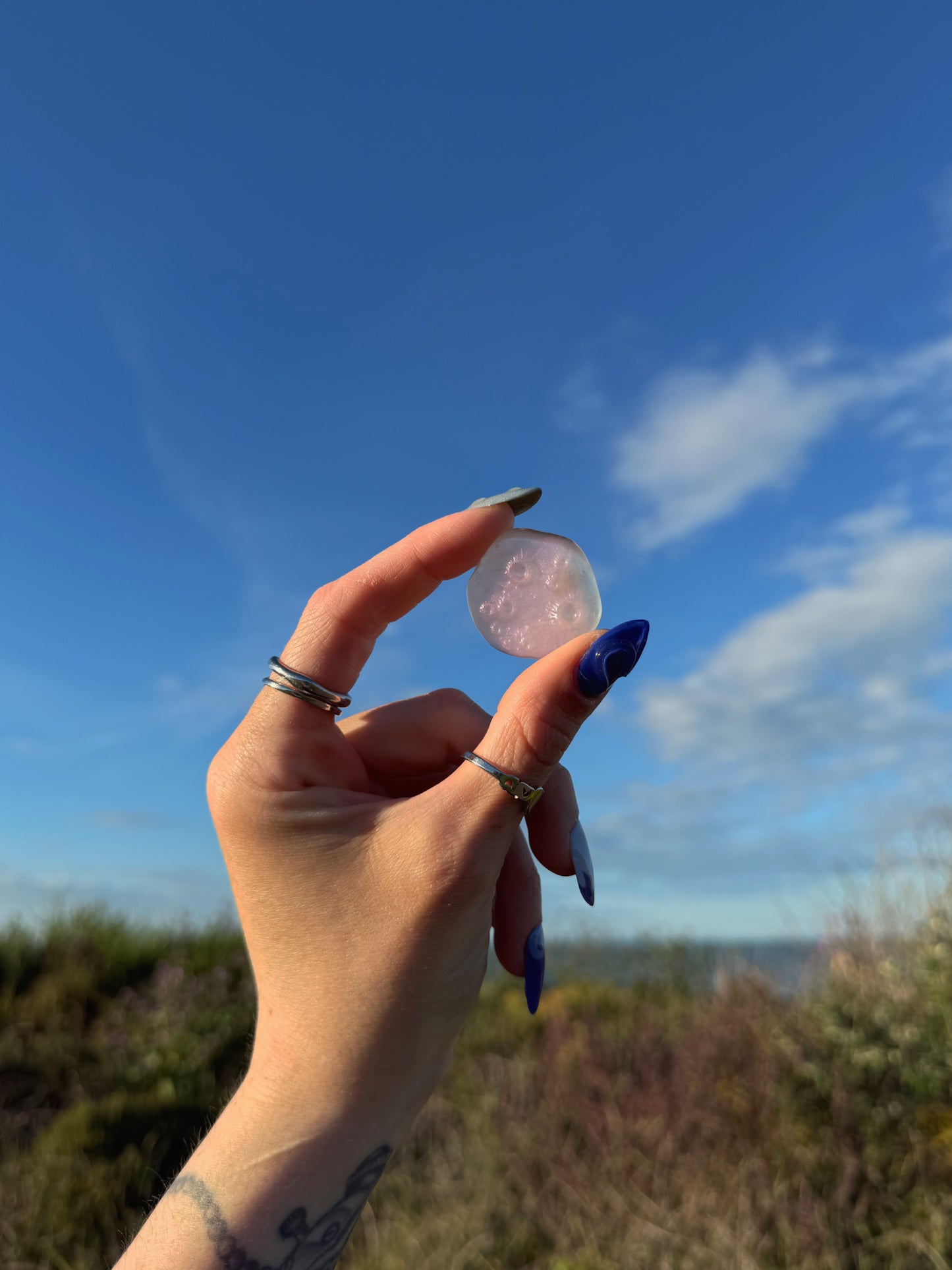 Pink drop moon rock