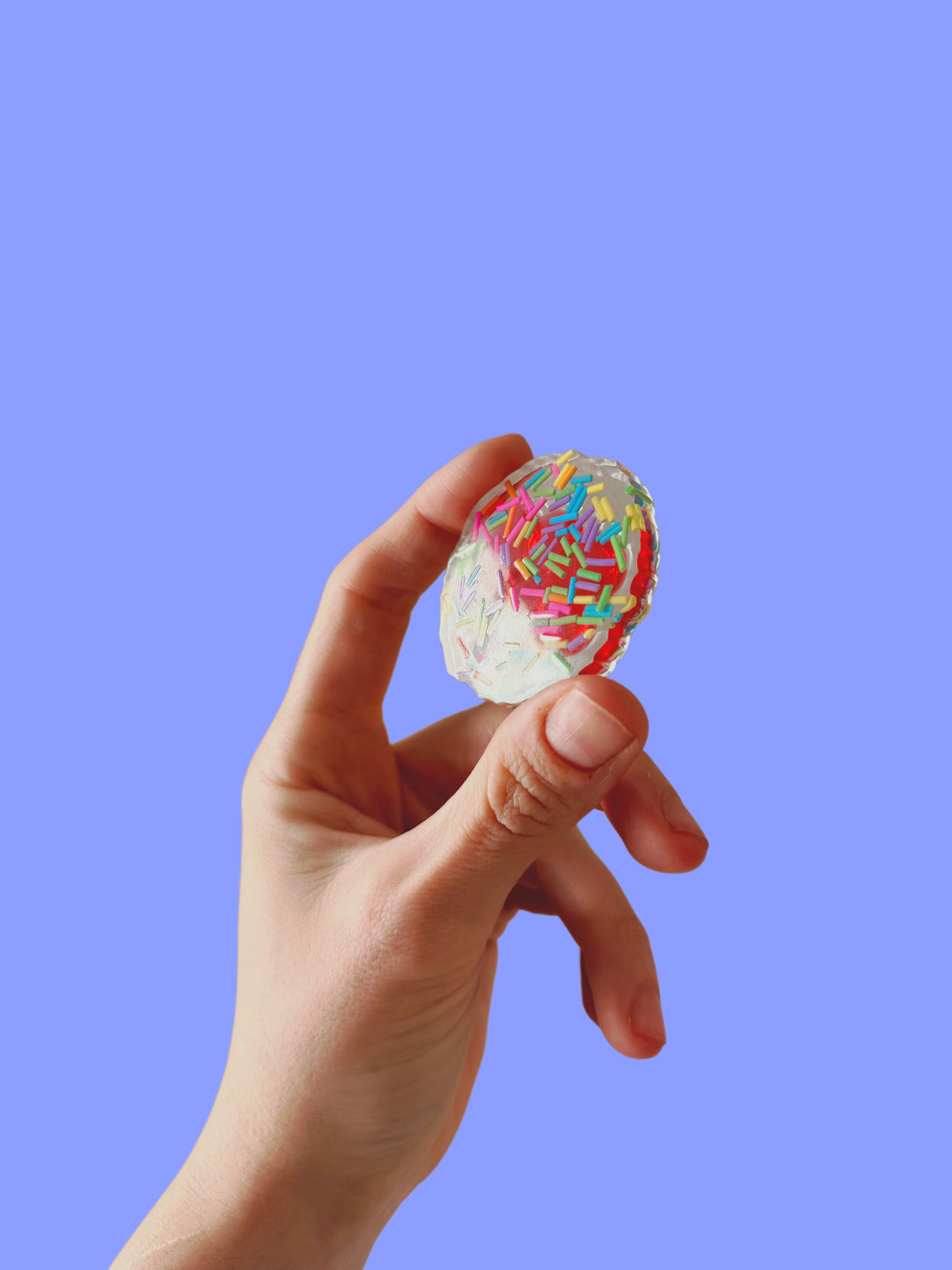 Sleeping gummy bear geode orb