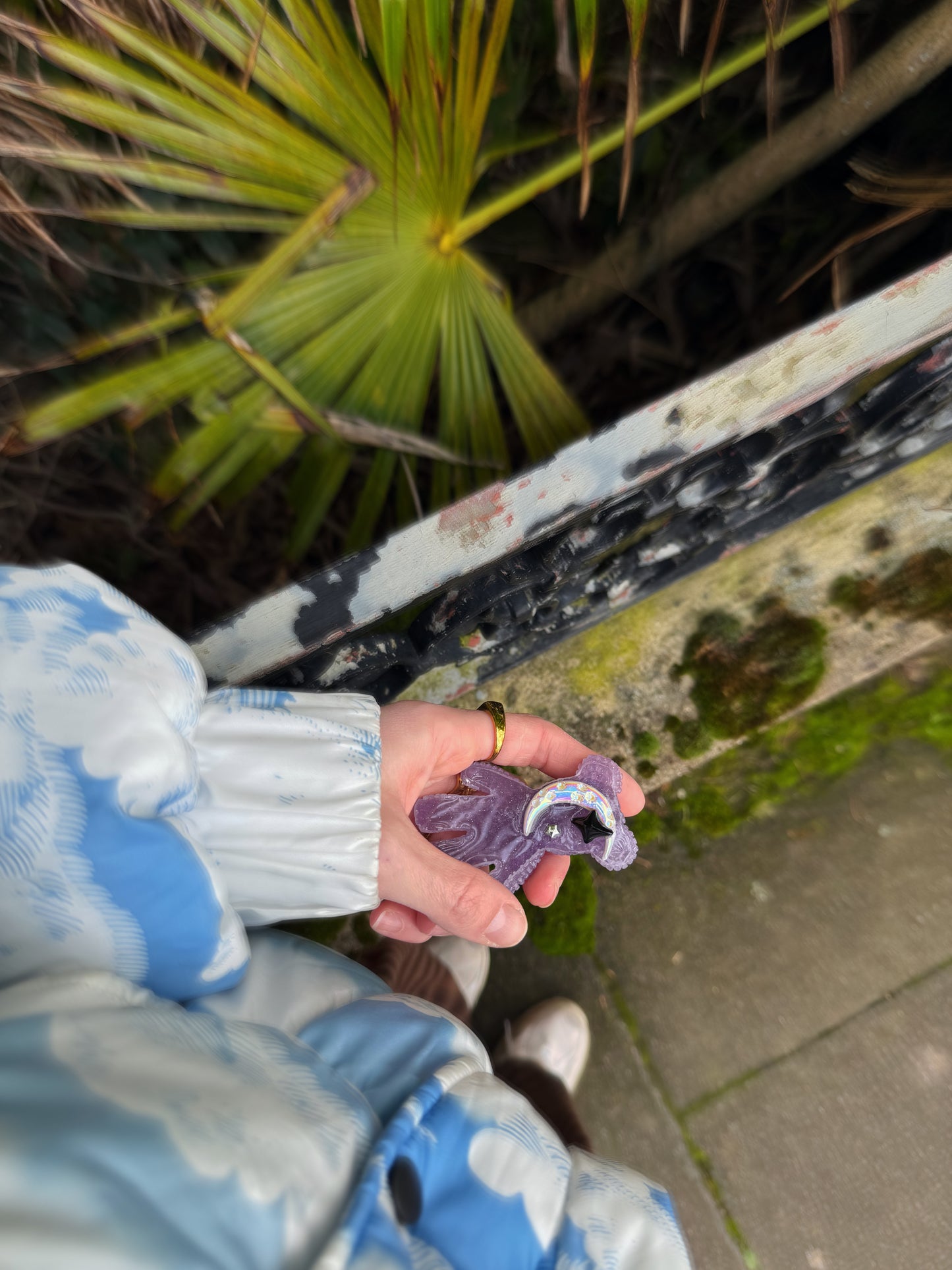 Jagger bear: purple crescent