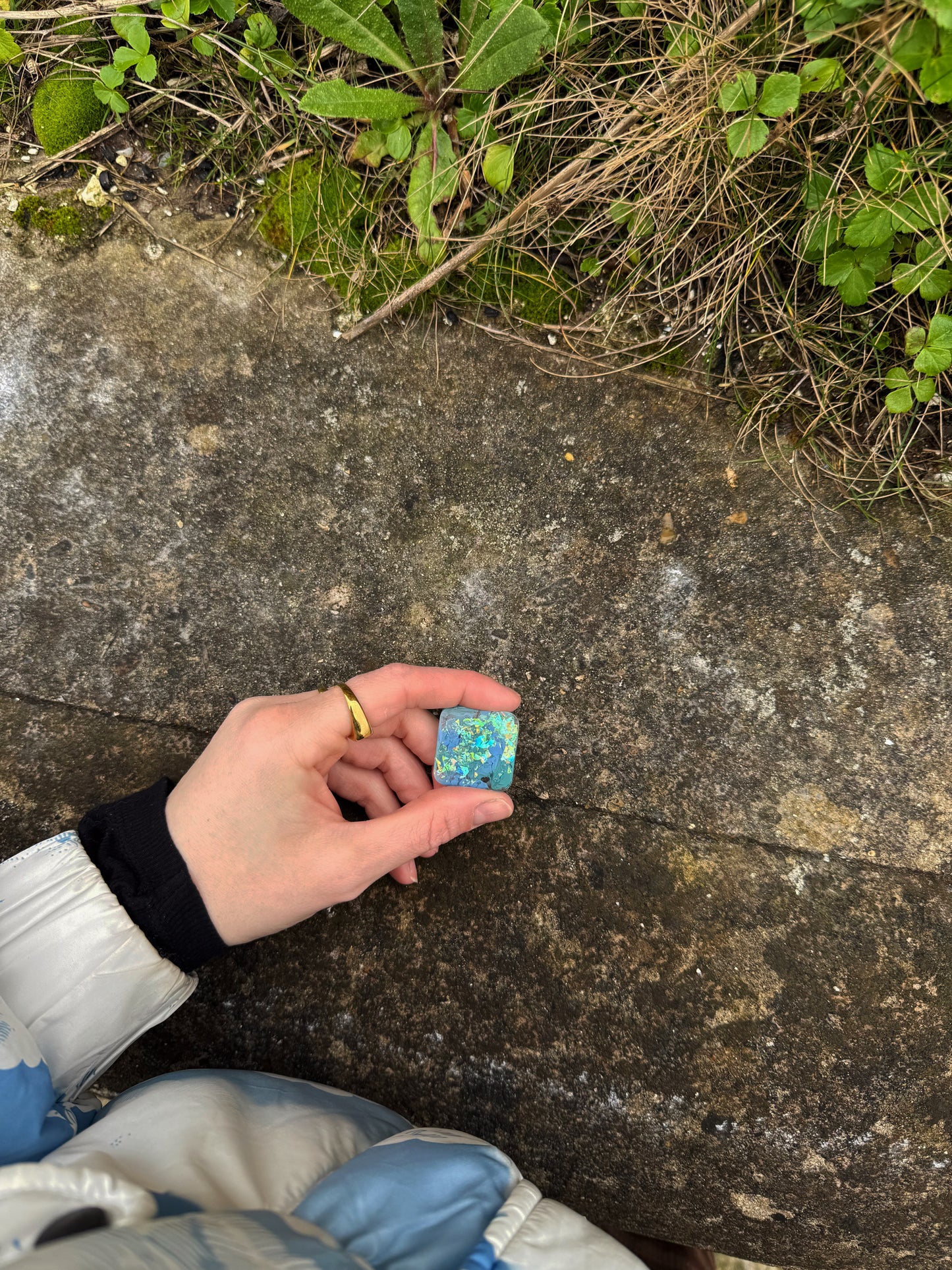 Green gummy: Mini square