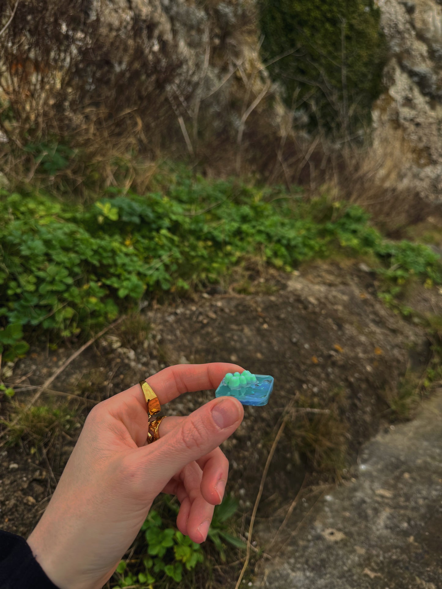 Green gummy: Mini square