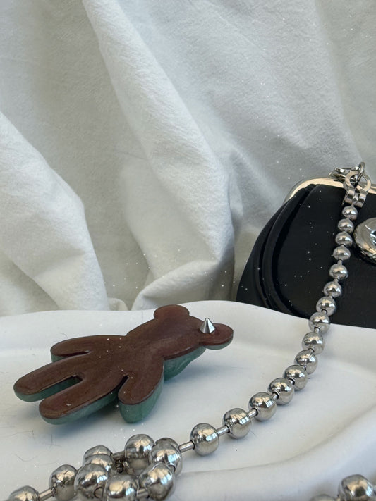 Worry bear: fairy garden safe spike