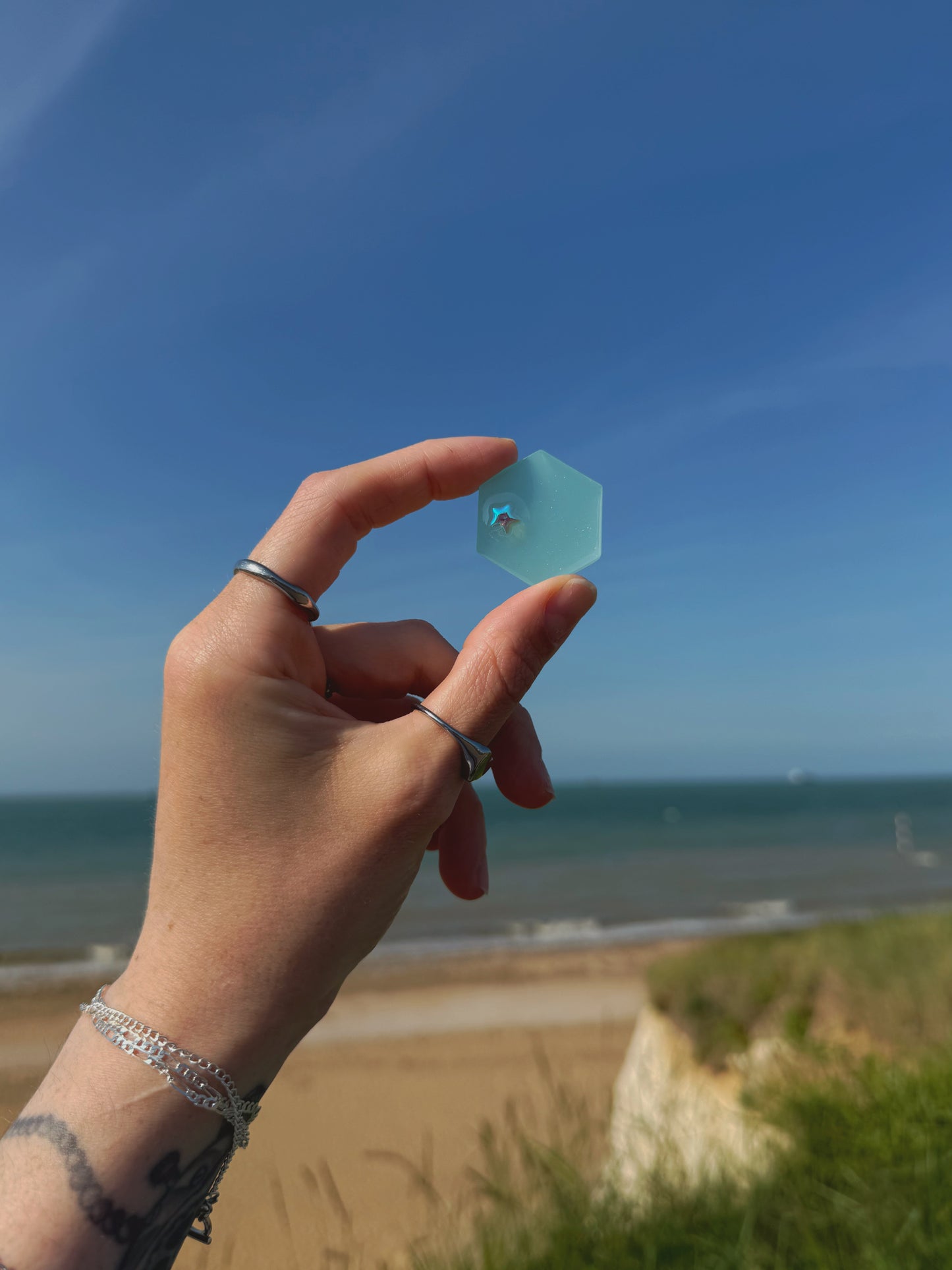Aqua star micro hexagon