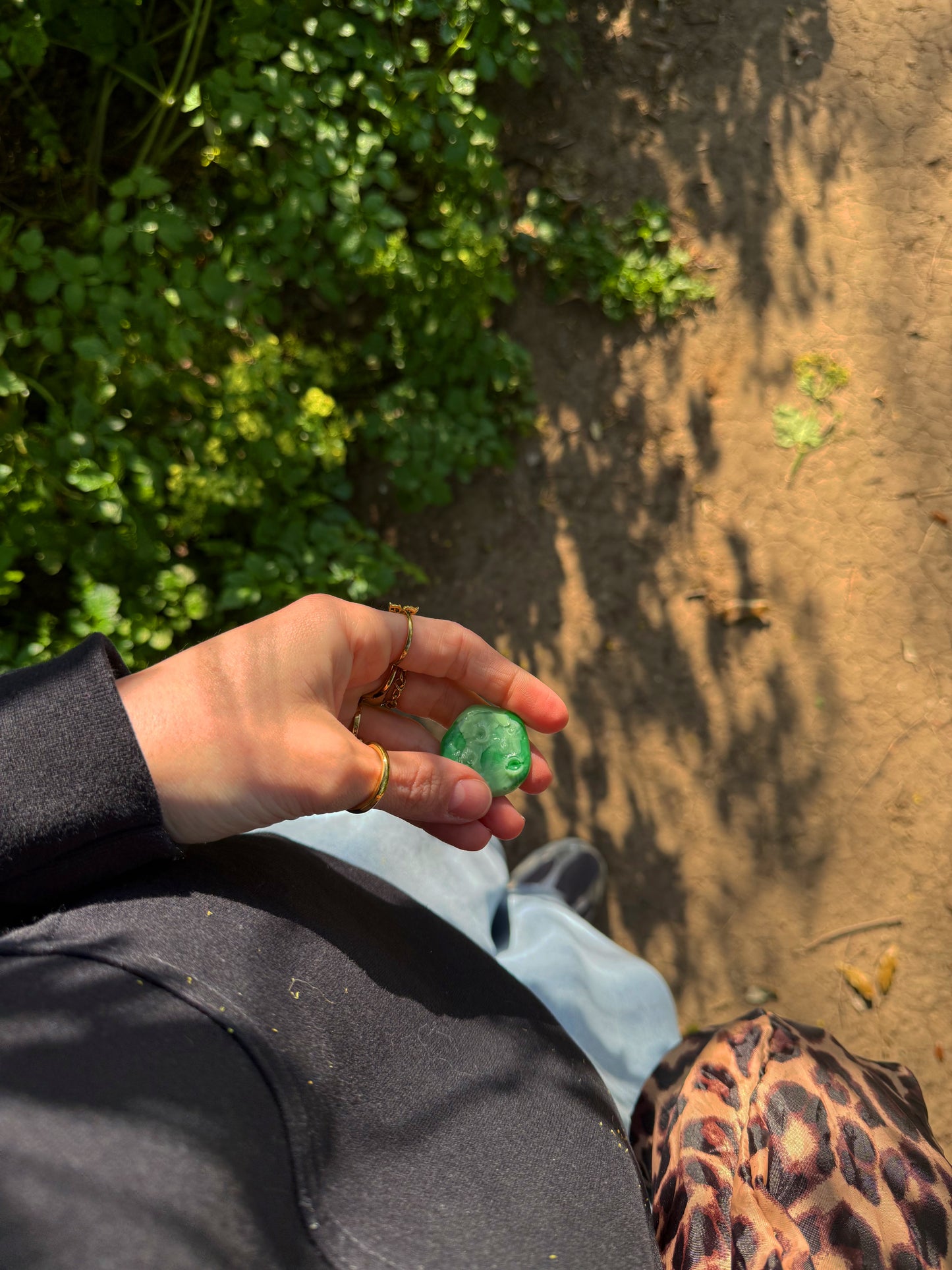 Green moon, moon rock