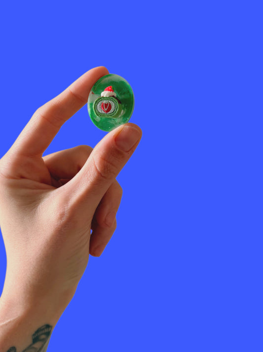 Matcha cake : micro oval