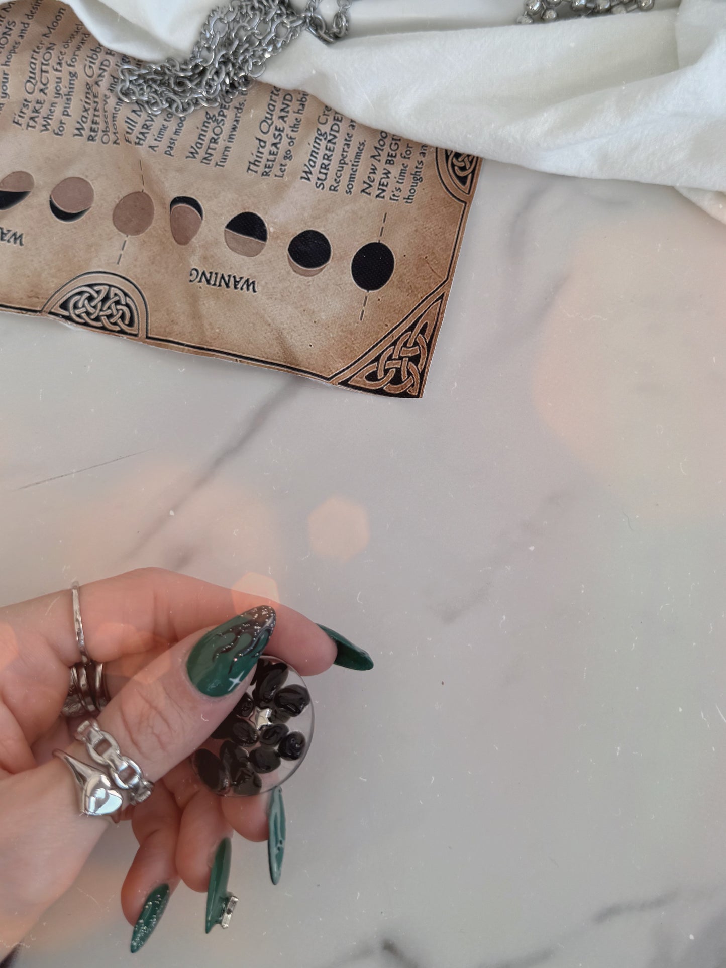 Micro orb: black jasper cave