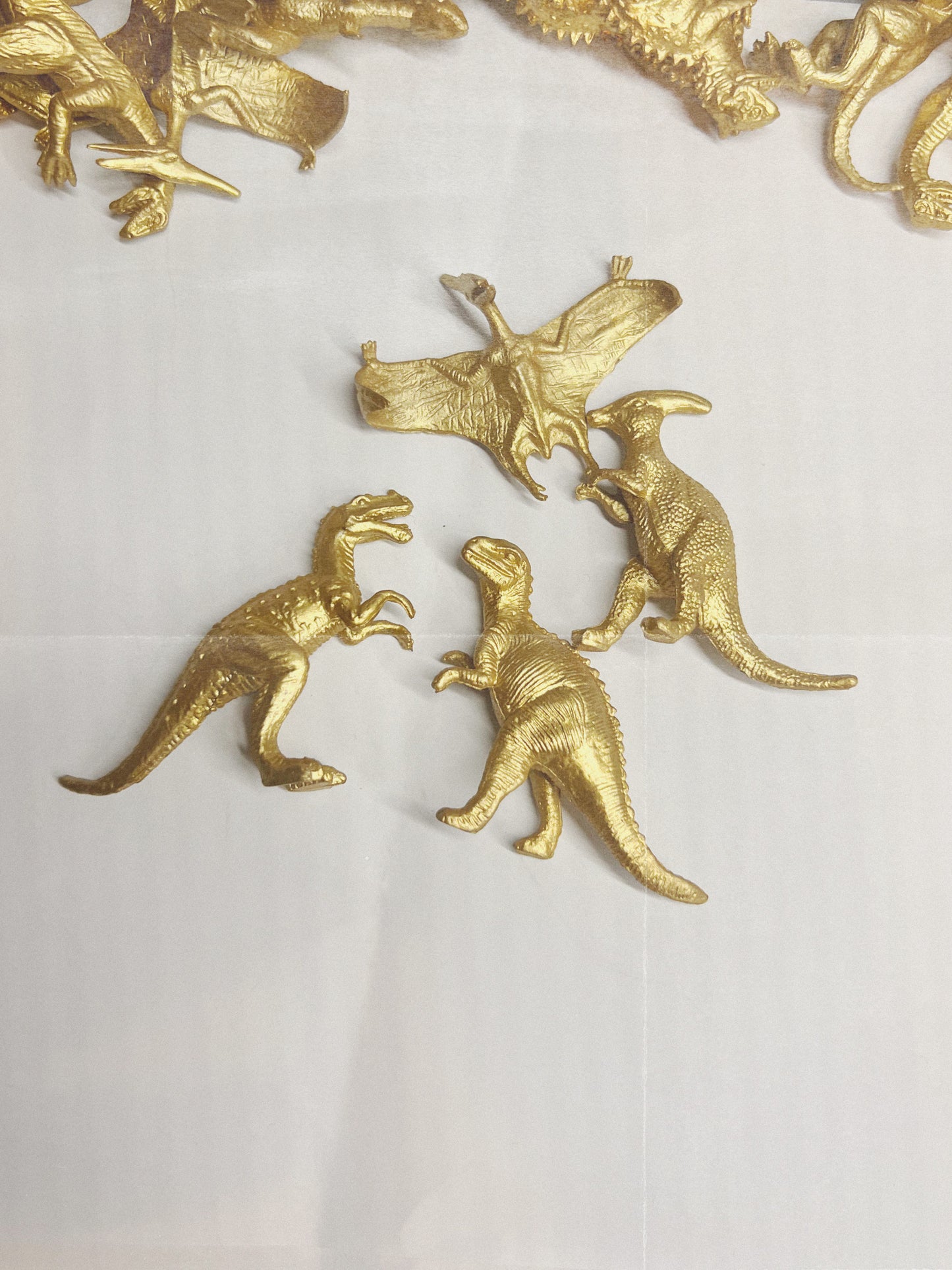 Gold dinosaurs