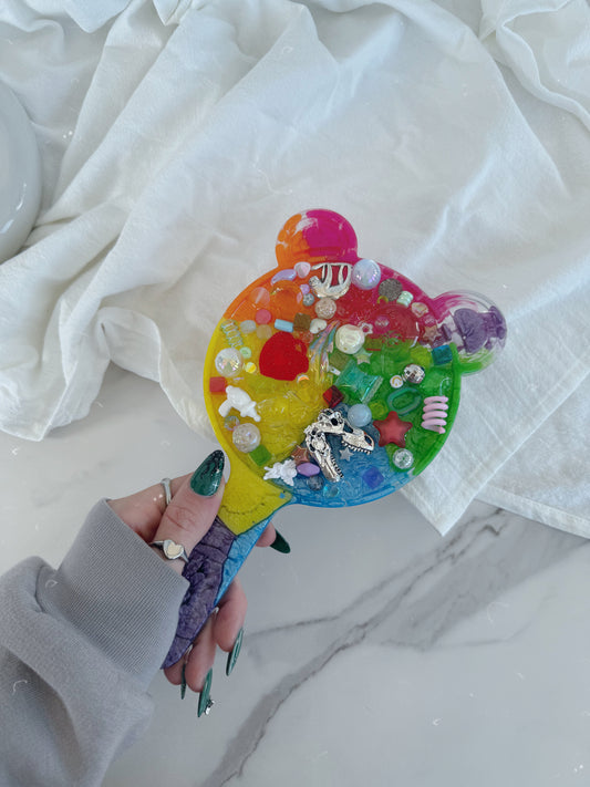 Bear mirror: magic rainbow