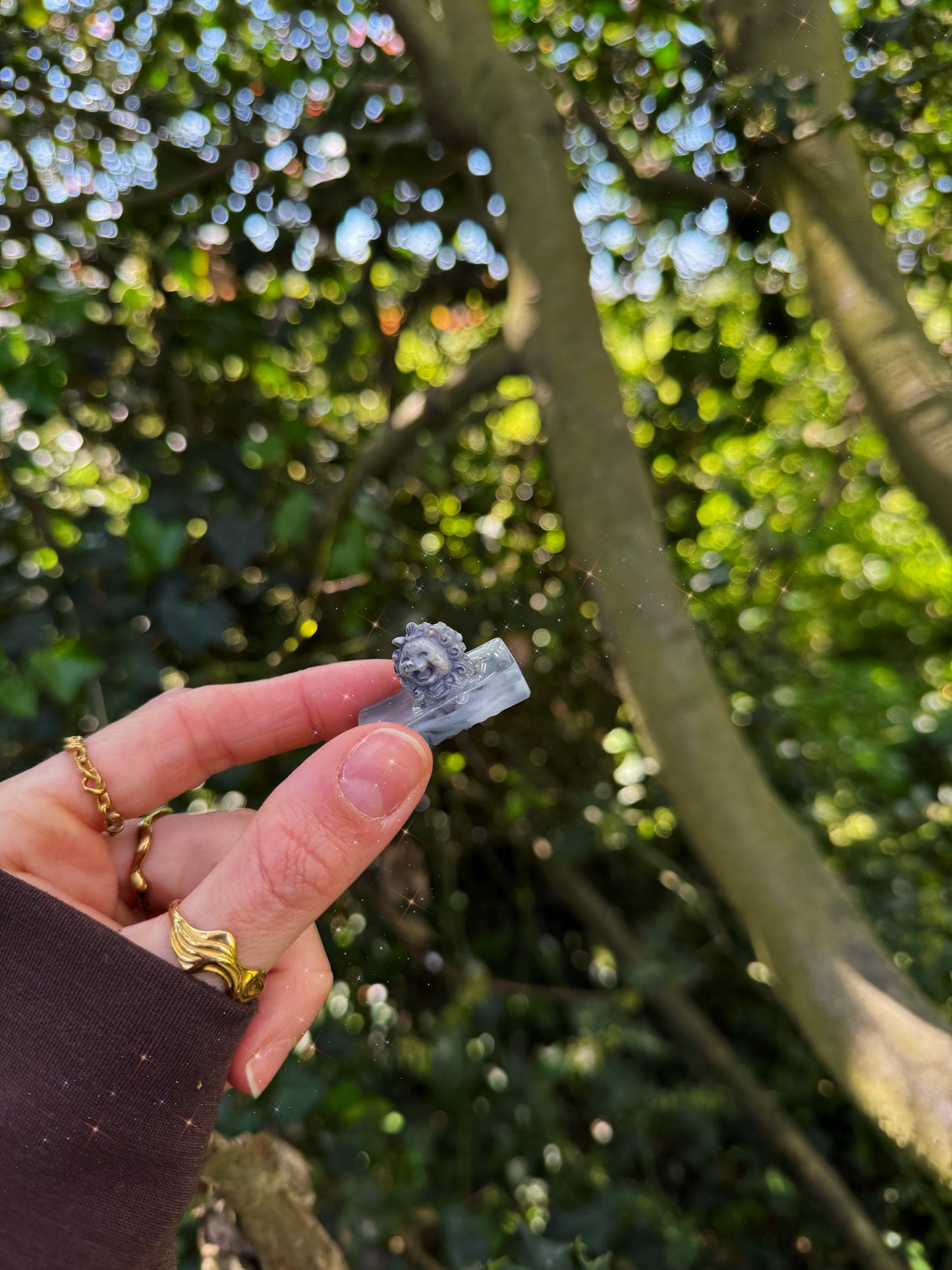 The guardian of the garden pebble