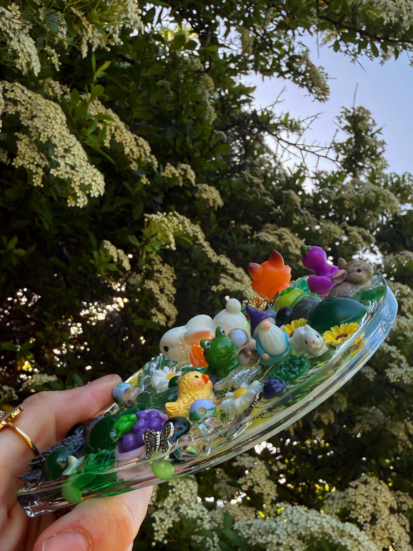 Fairy garden teardrop ripple