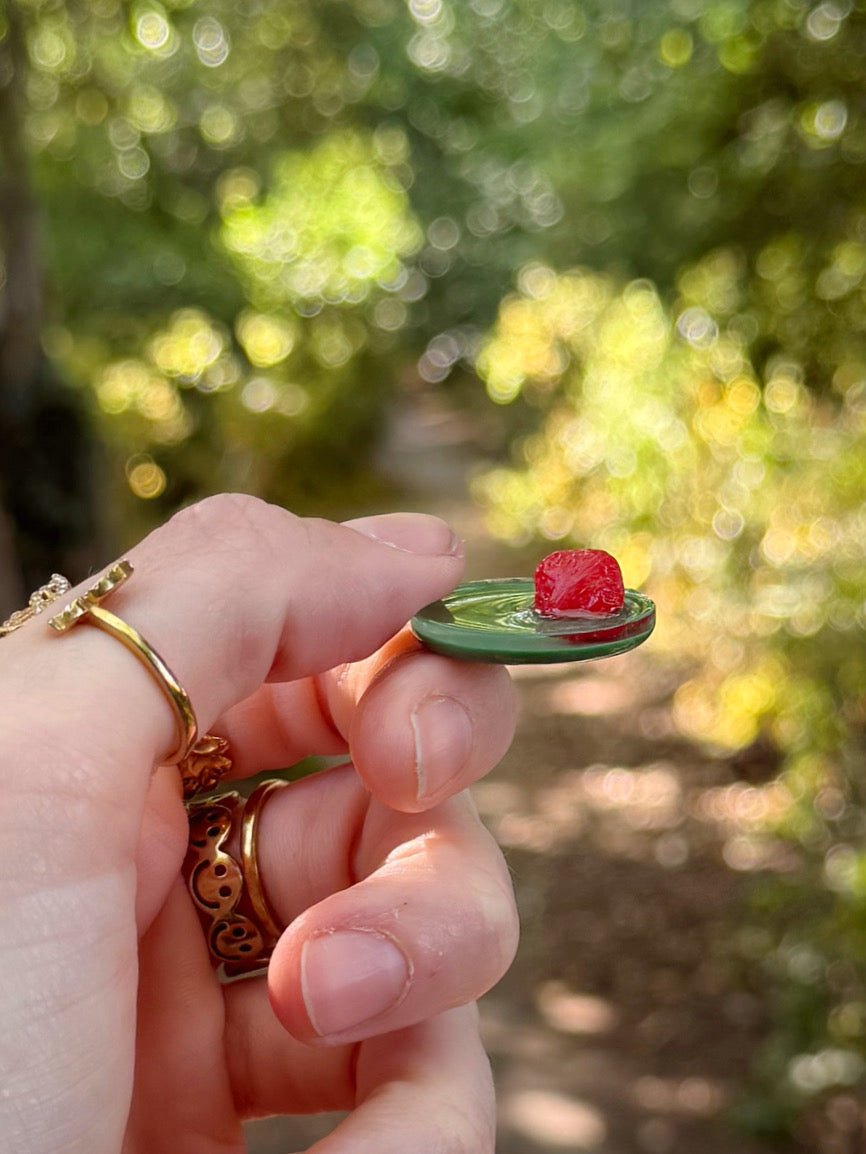 One raspberry teeny orb