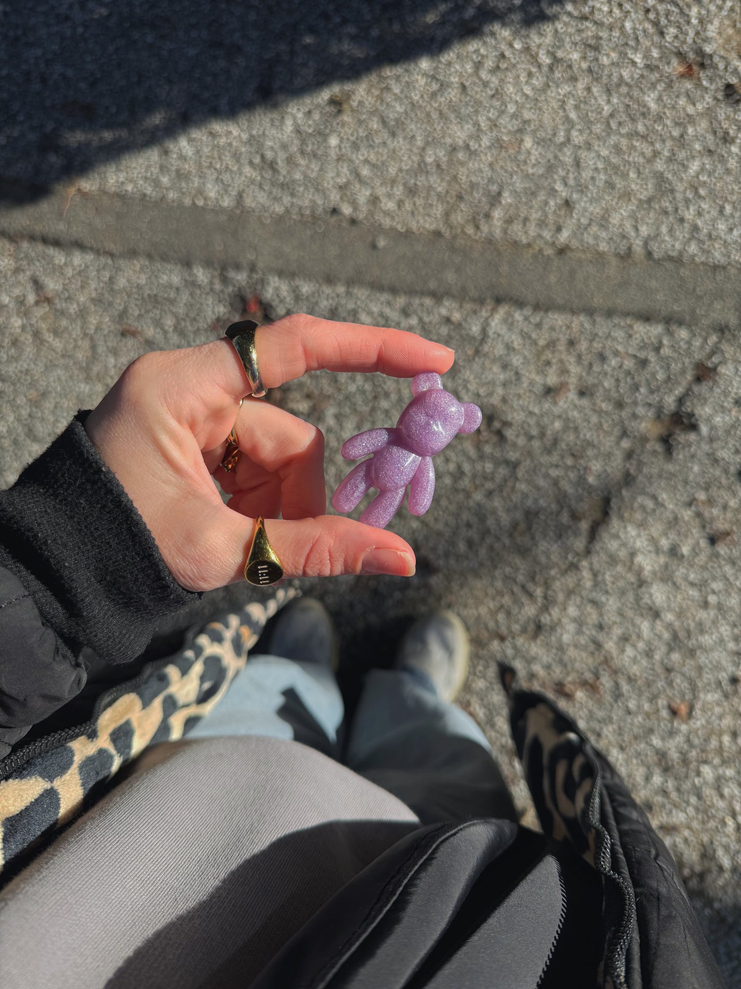 Worry bear: purple bubble 141