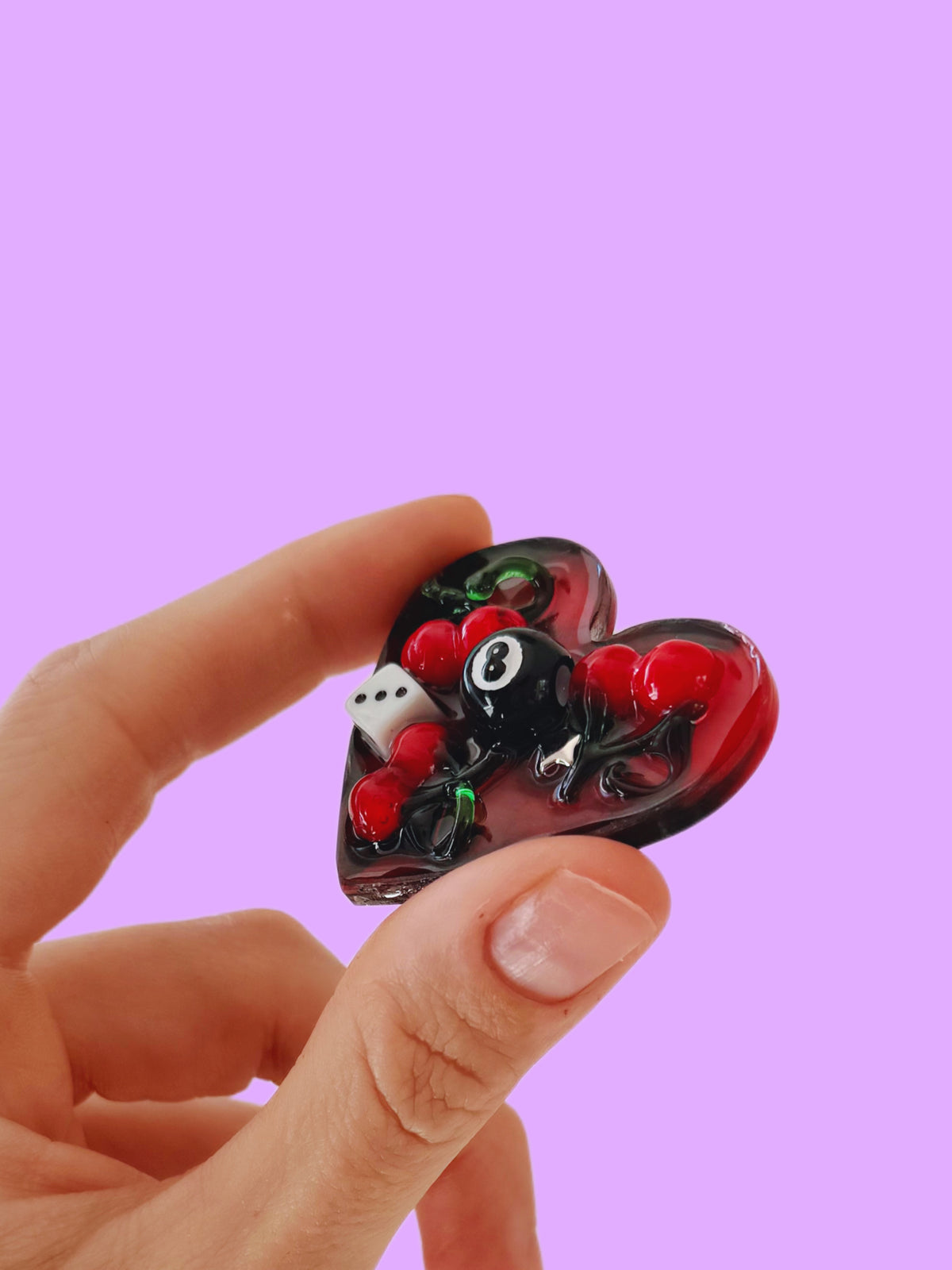 Lucky cherry : heart orb