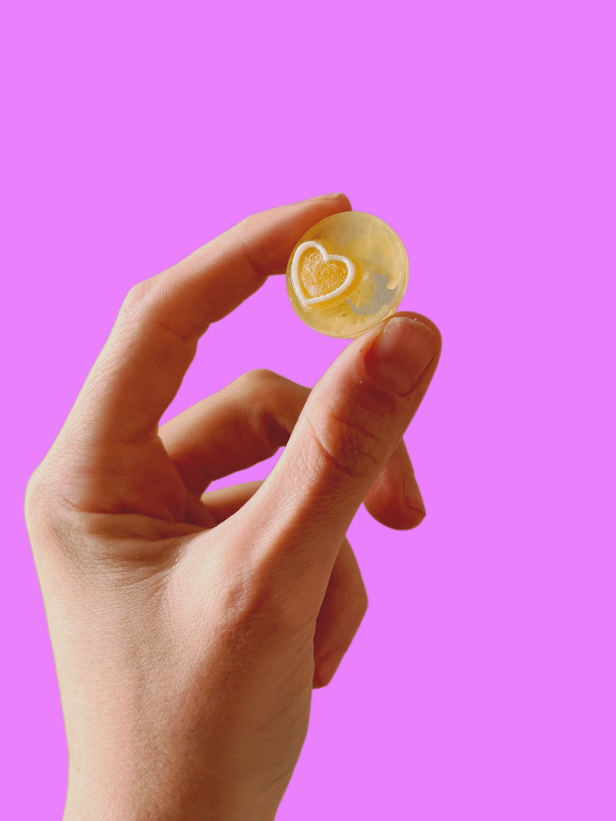 Yellow love heart : little orb