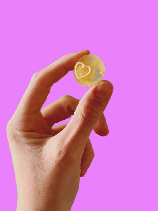 Yellow love heart : little orb