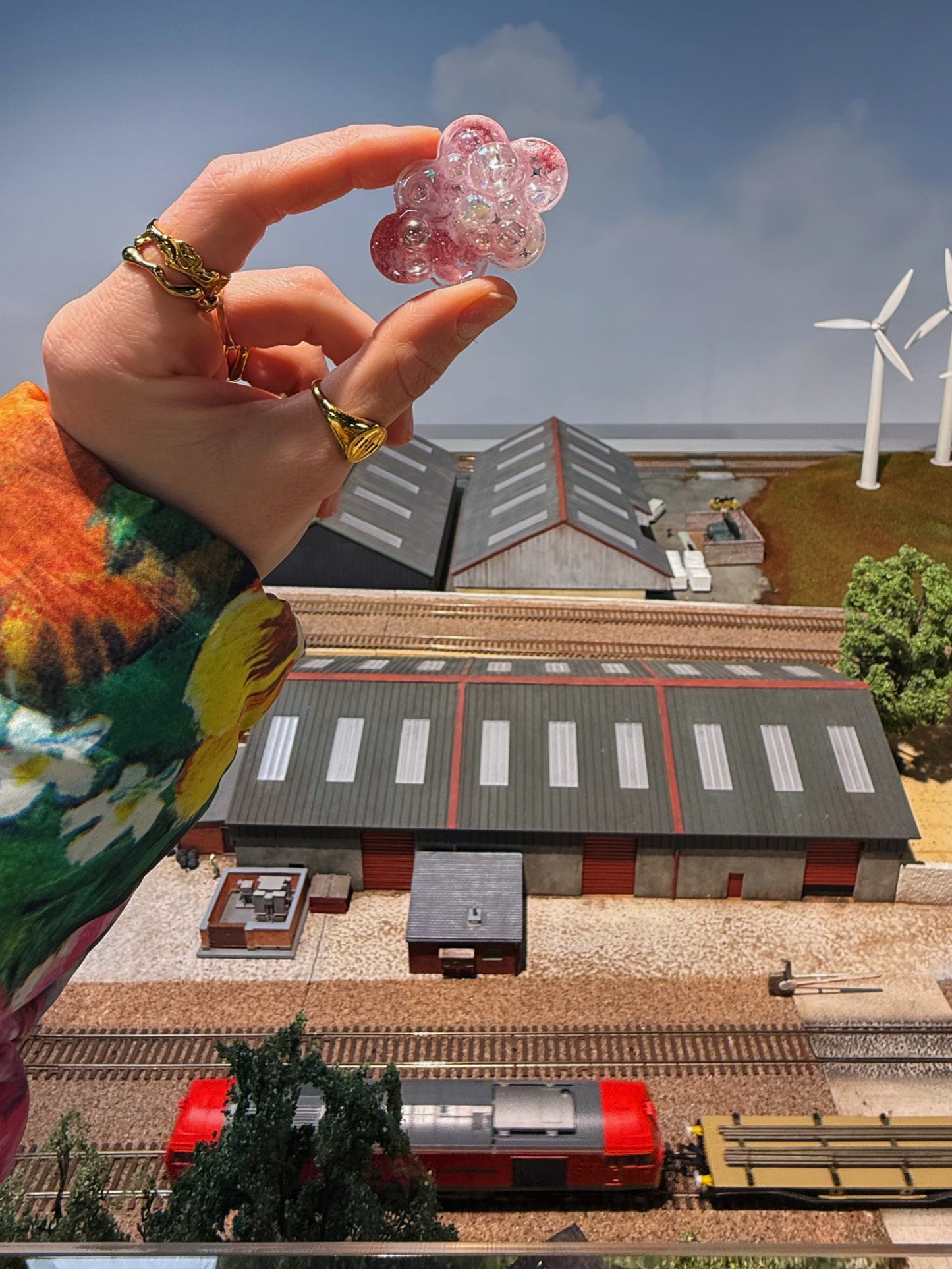 Mini cloud: pink bubbles