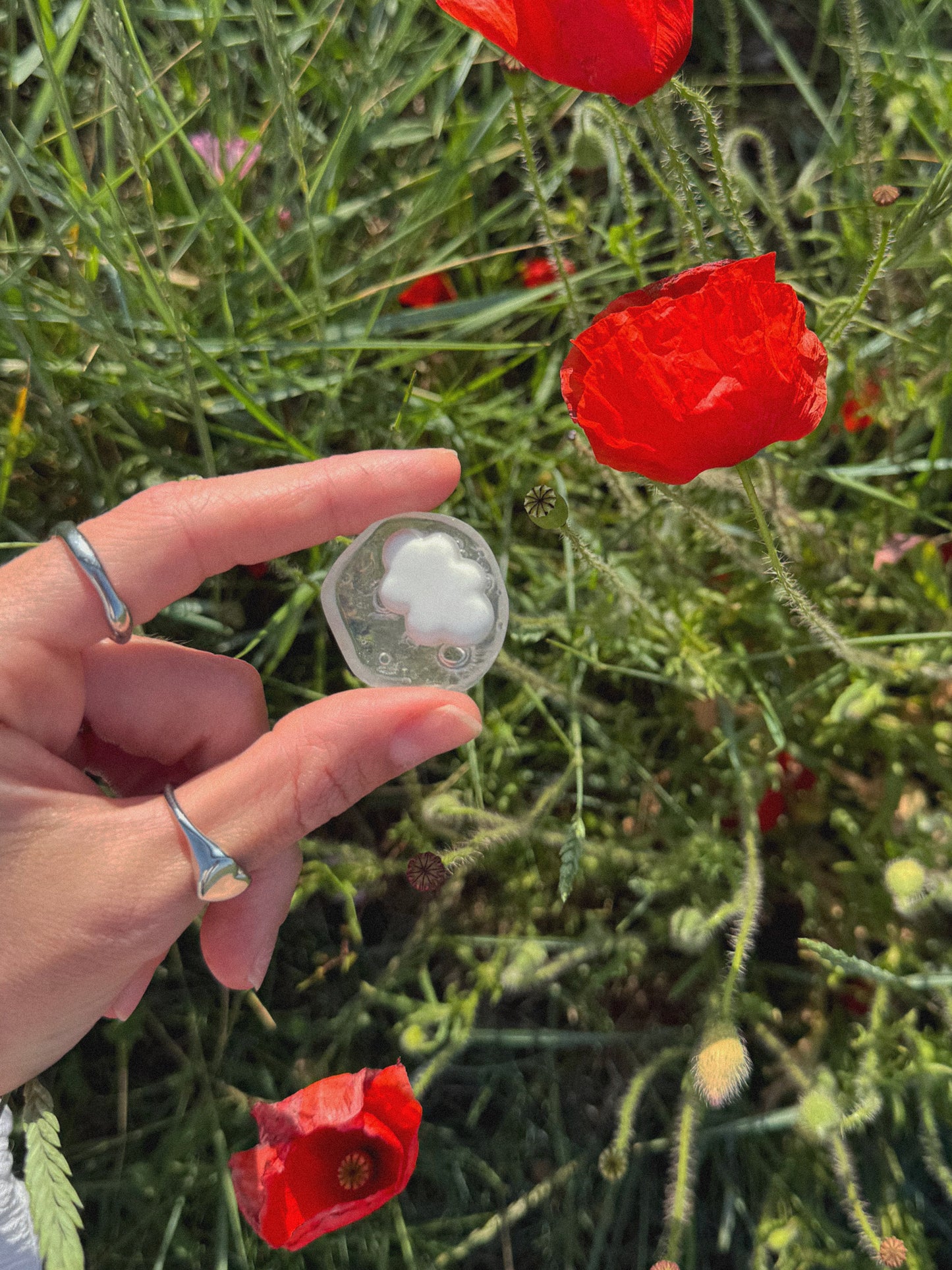 Rain drop moon rock