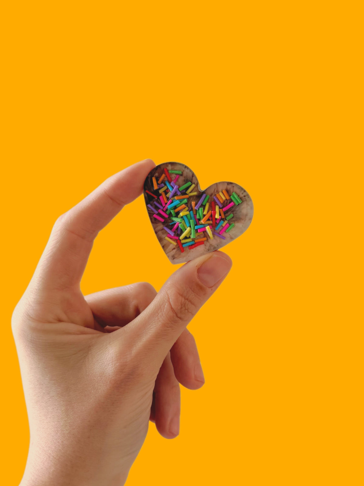 Chocolate icecream : heart orb