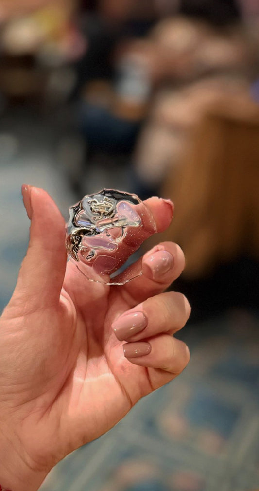 Geode orb: the moon and the frog 120