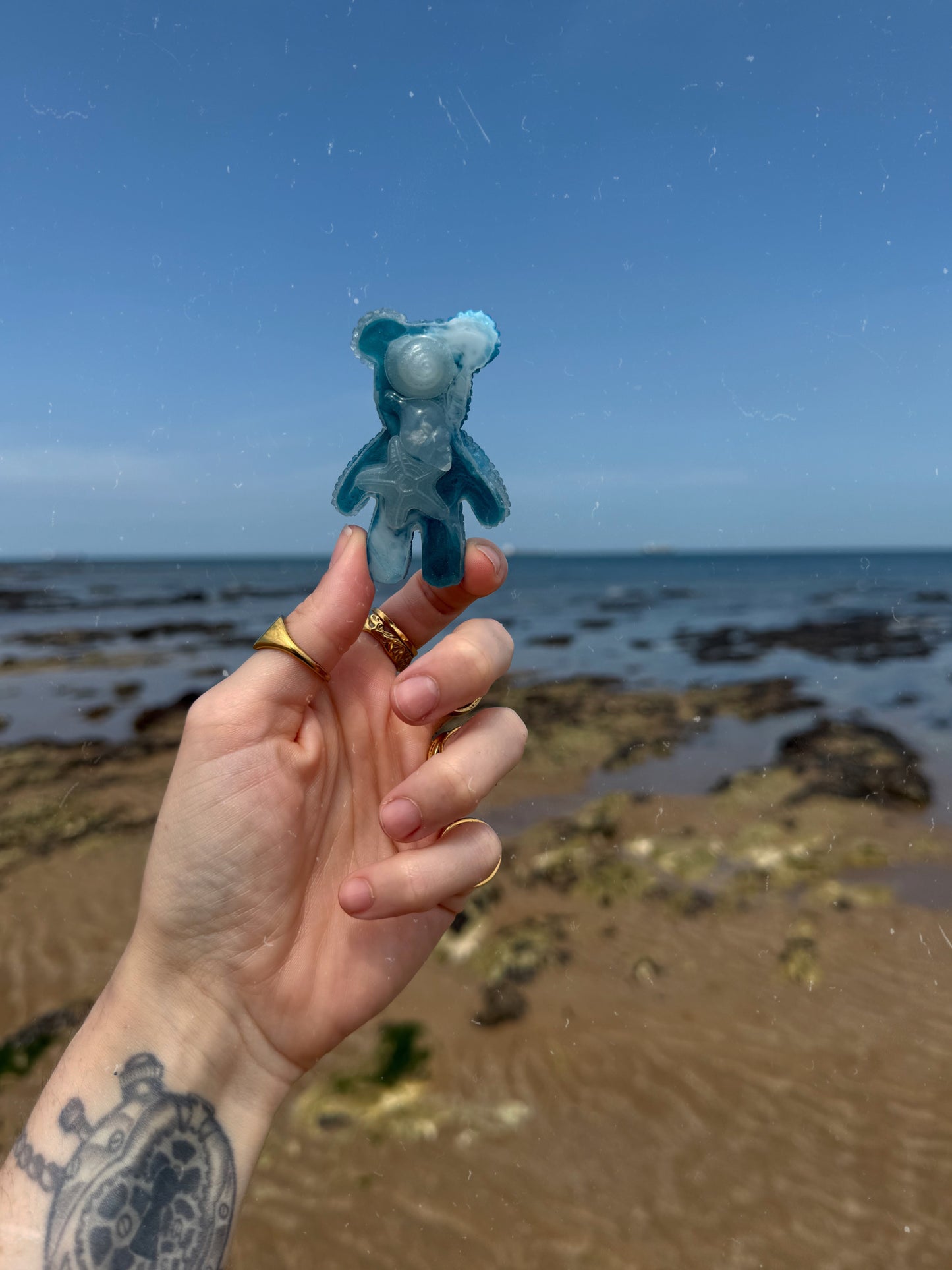 Jagger bear: glow in the dark shells 85