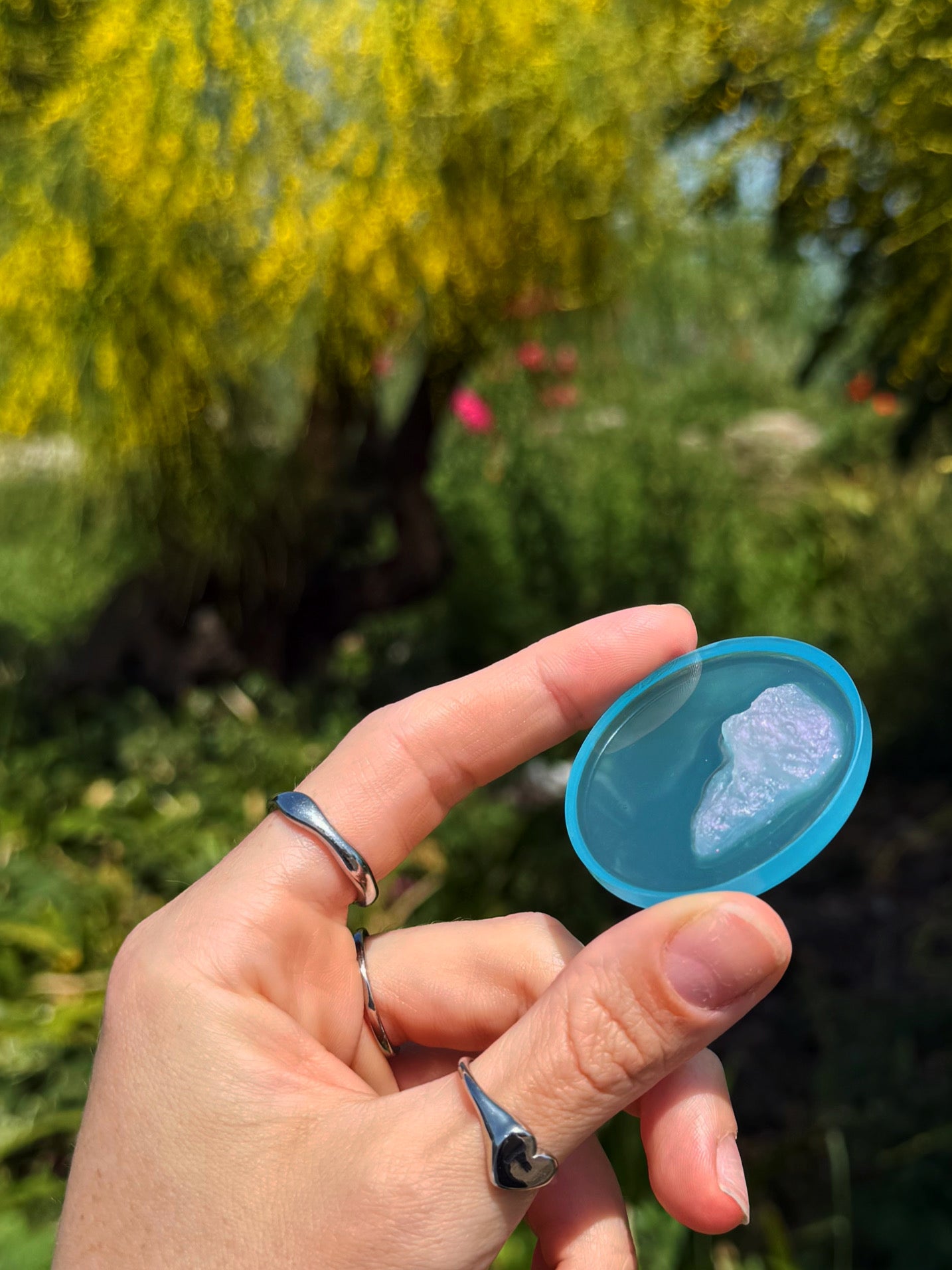 Pink rock mini oval