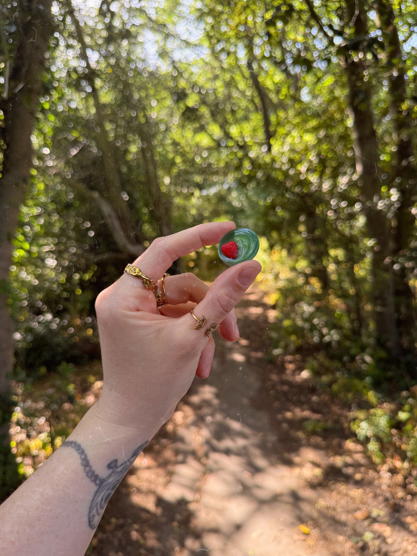 One raspberry teeny orb