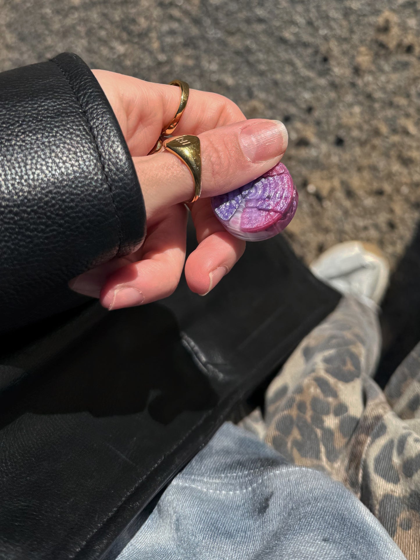 Pink & lilac pebble 133