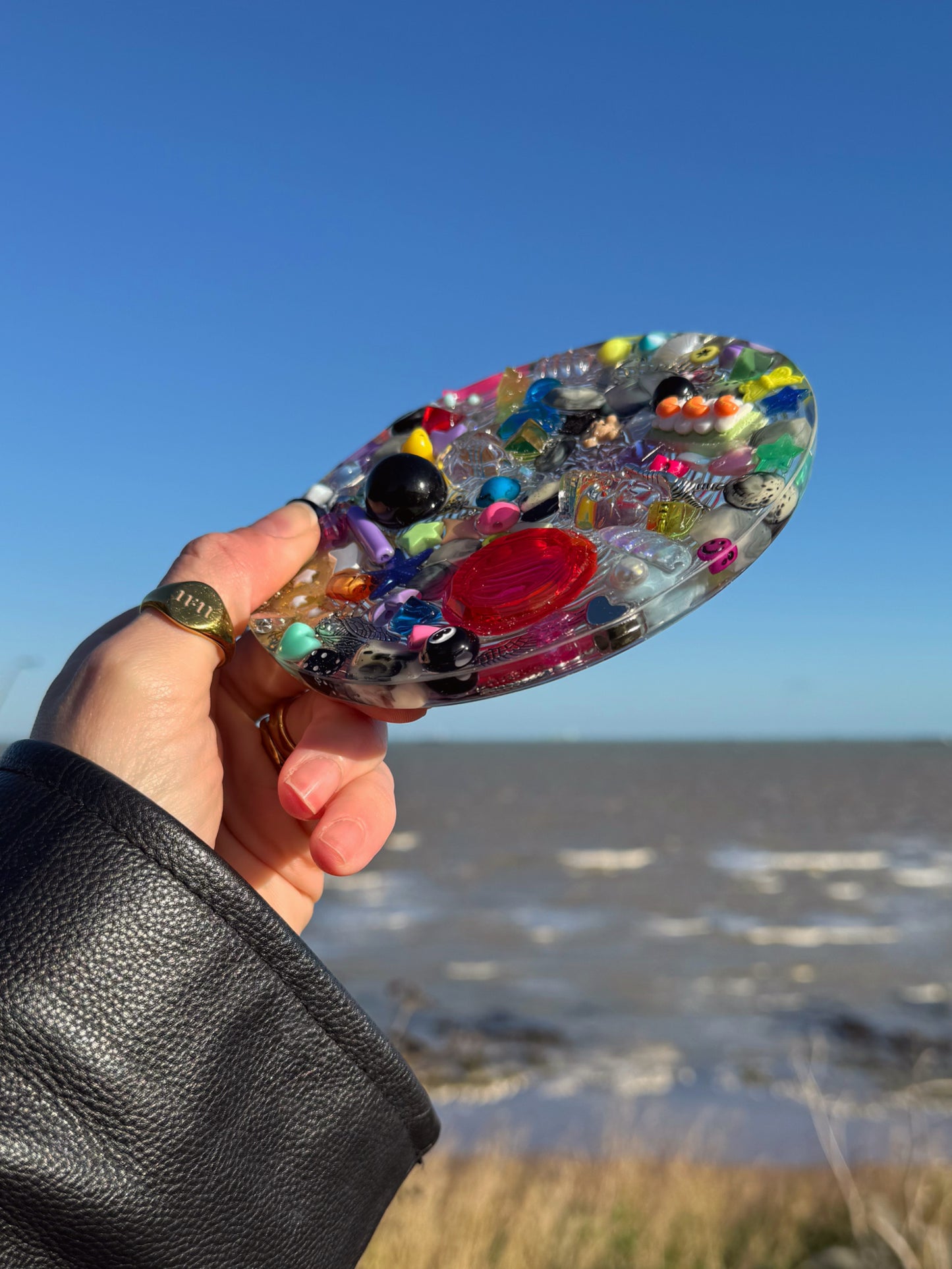 Circle Halloween rainbow ripple 5