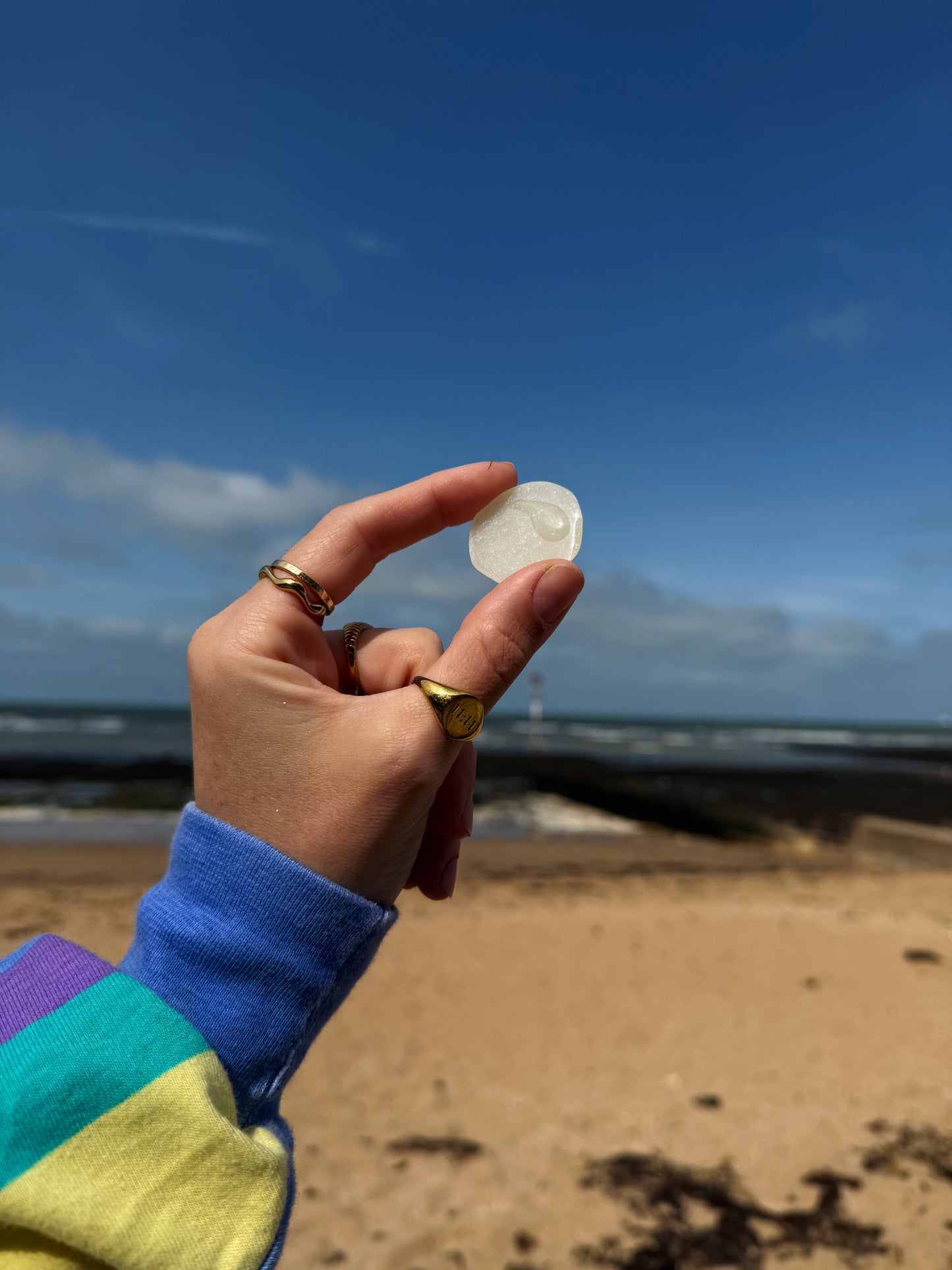 Moon rock: ocean foam water drop