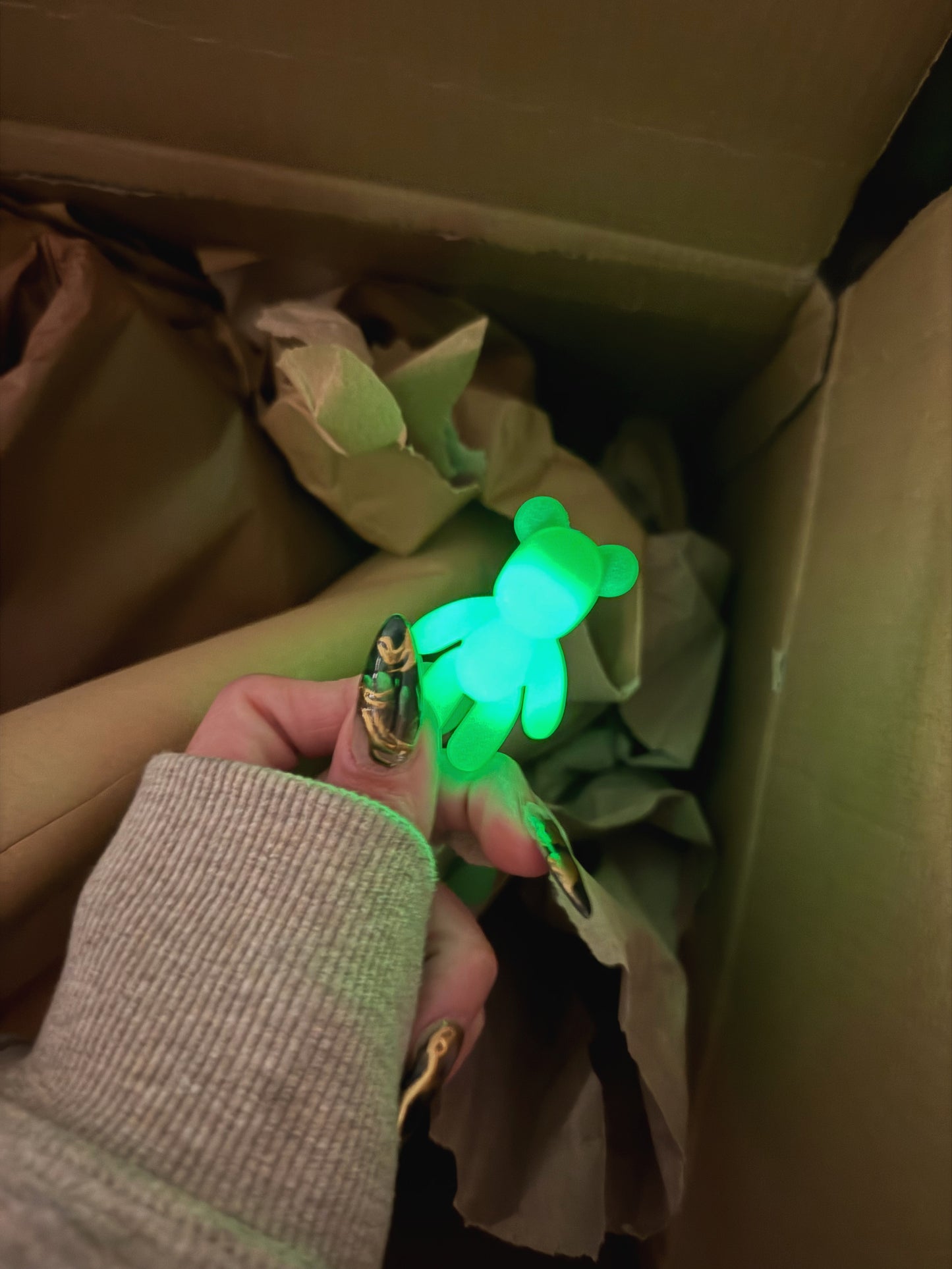 Worry bear: Green glow in the dark 112
