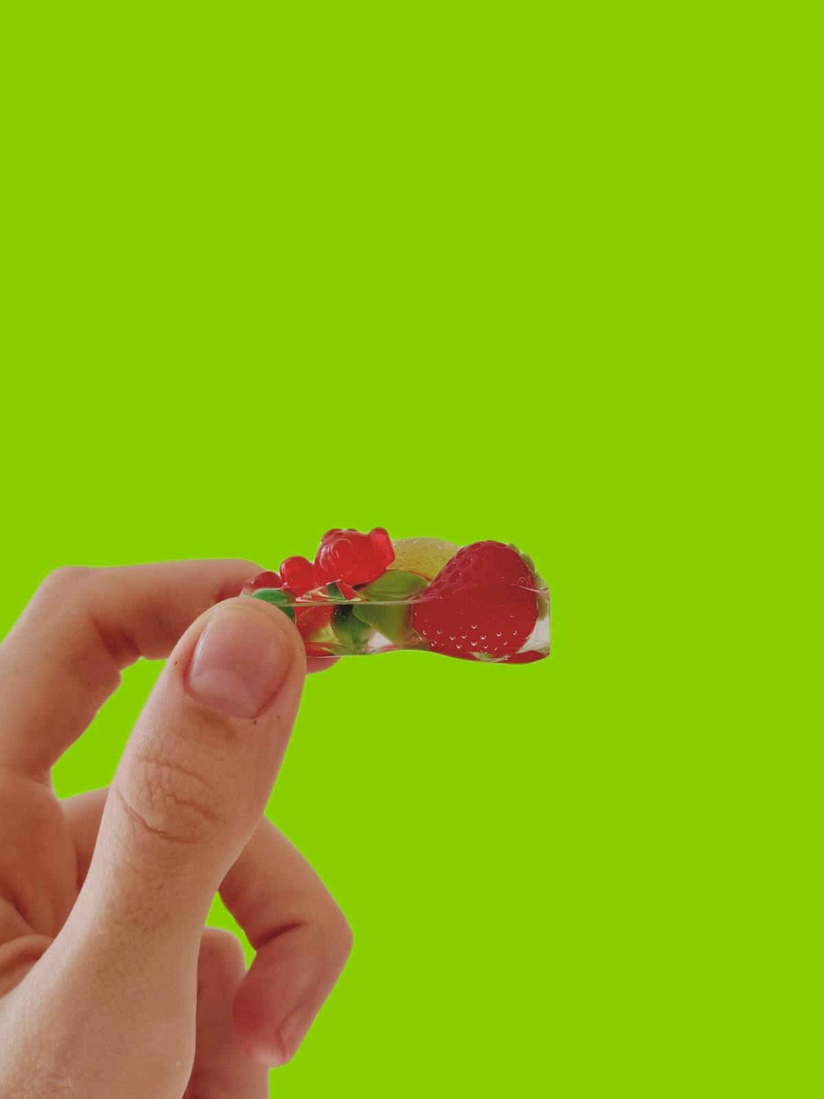 Strawberries in the park rectangle wave