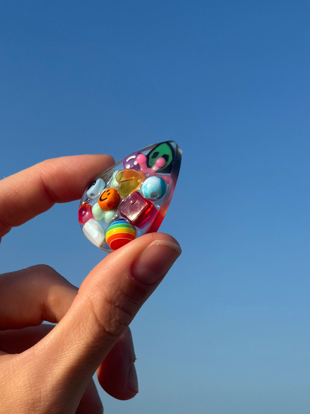 Rainbow tear drop