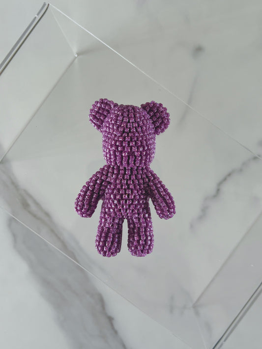 Jagger bear: Purple sparkle