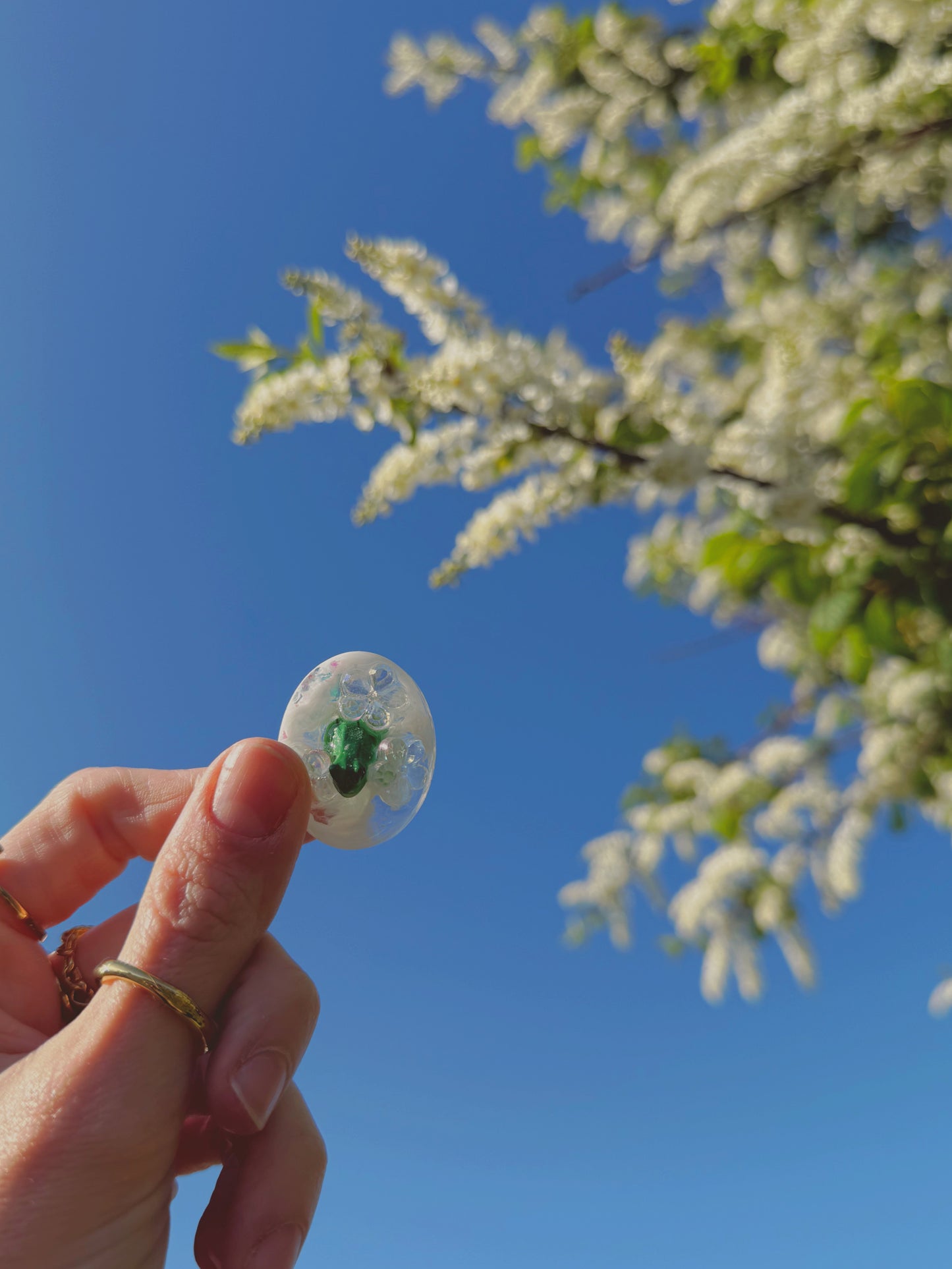 Flower frog micro oval