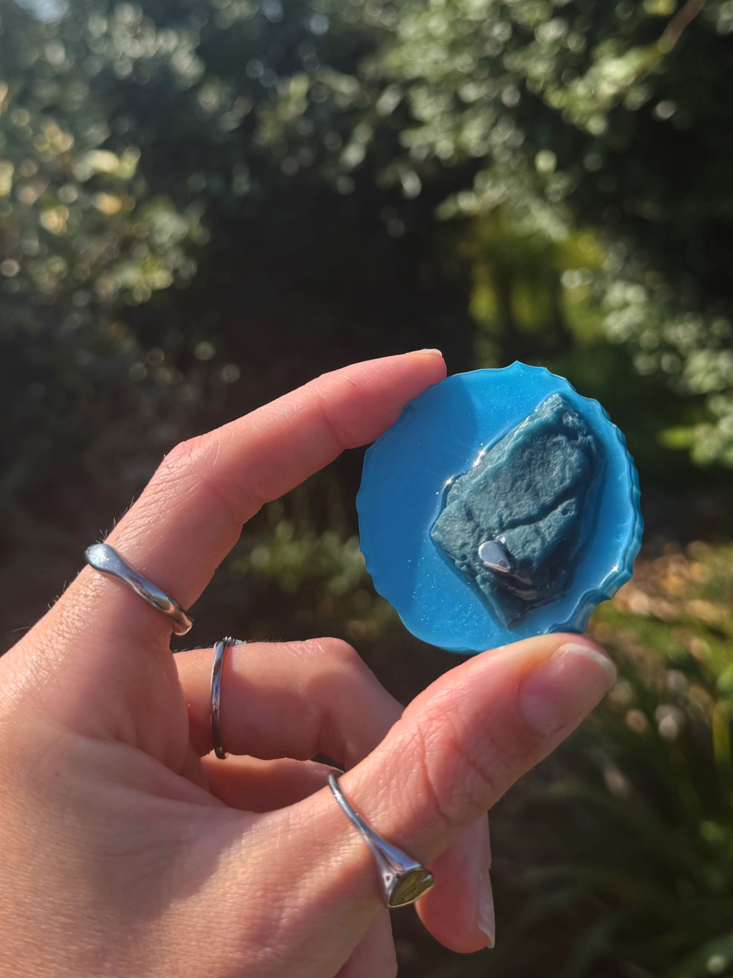 Mythical rock large geode orb