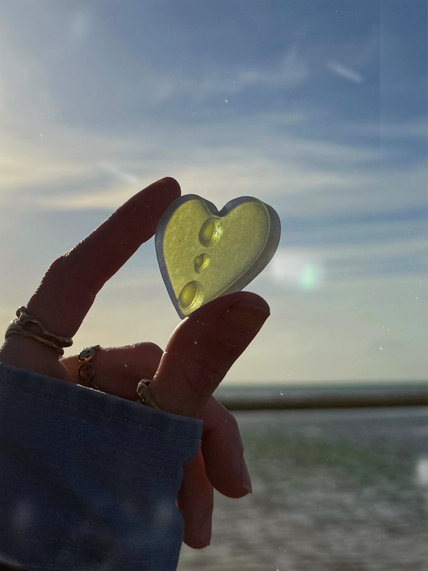 3 drop chunky heart