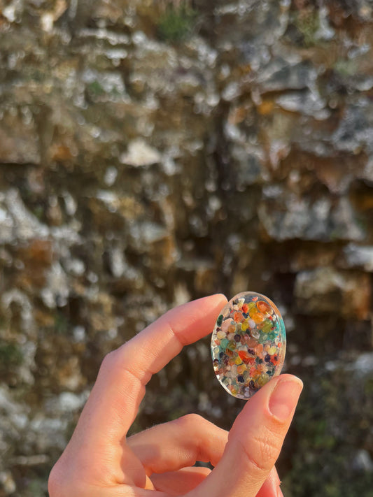 Hidden in the stones micro oval