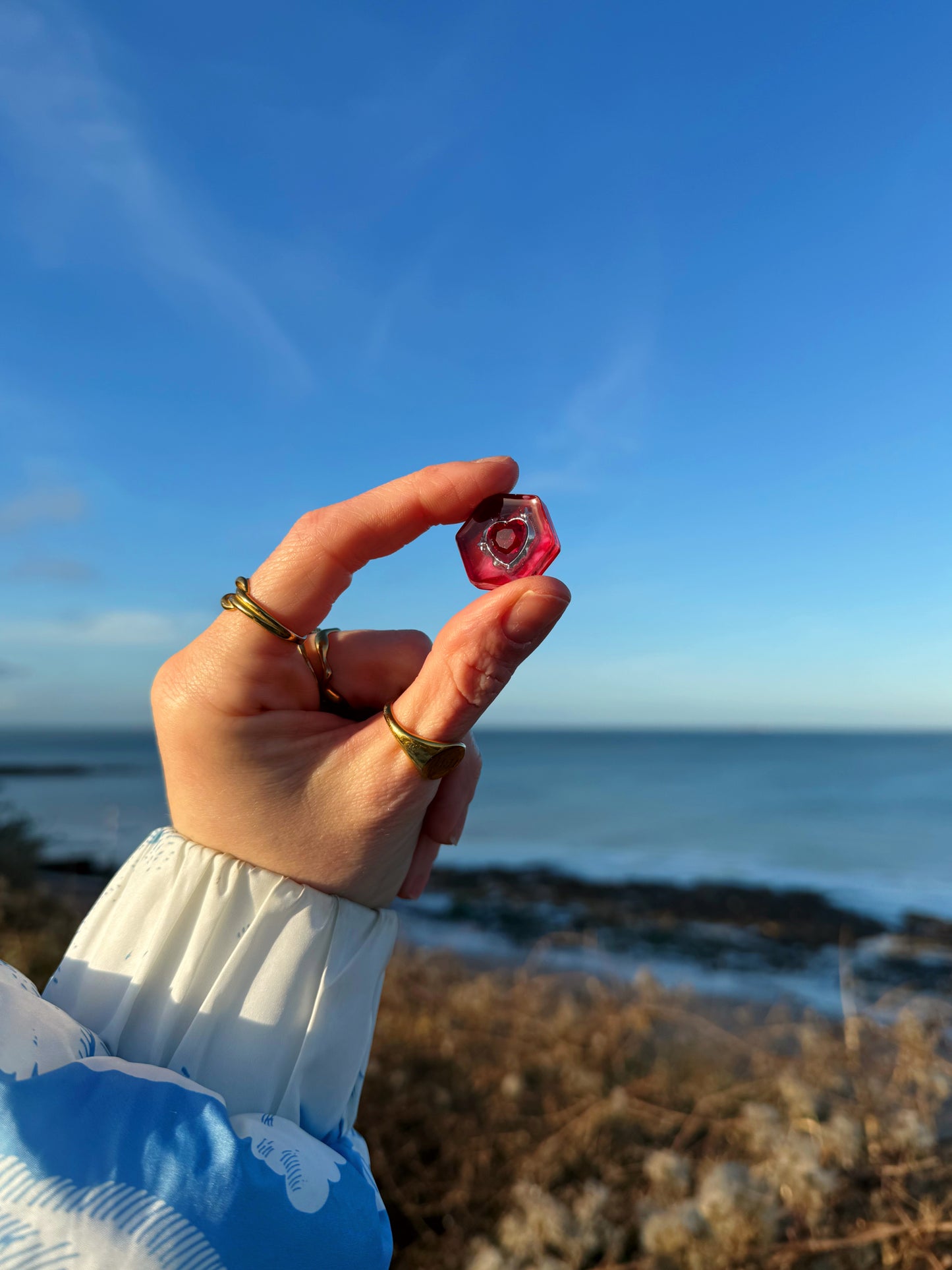 Micro hexagon: red heart