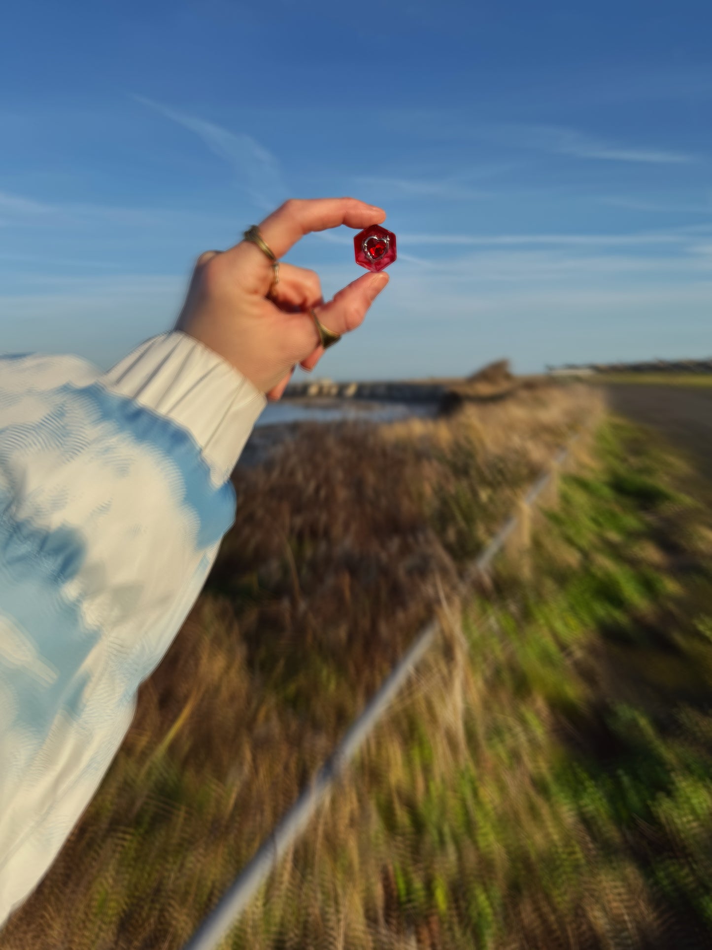 Micro hexagon: red heart