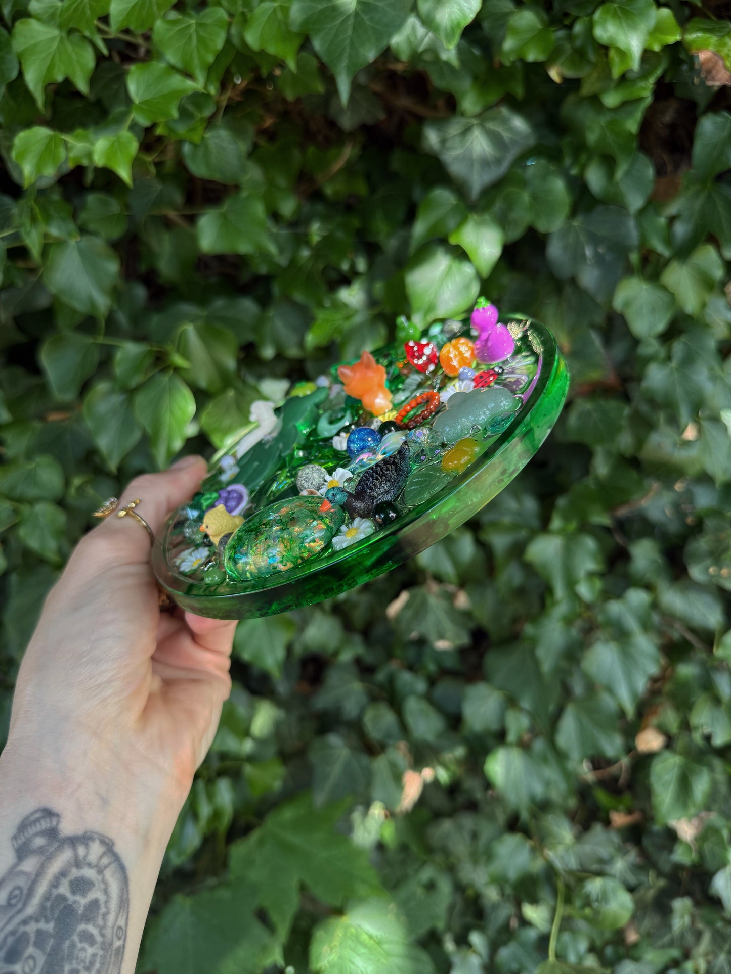 The fairy garden sensory plate